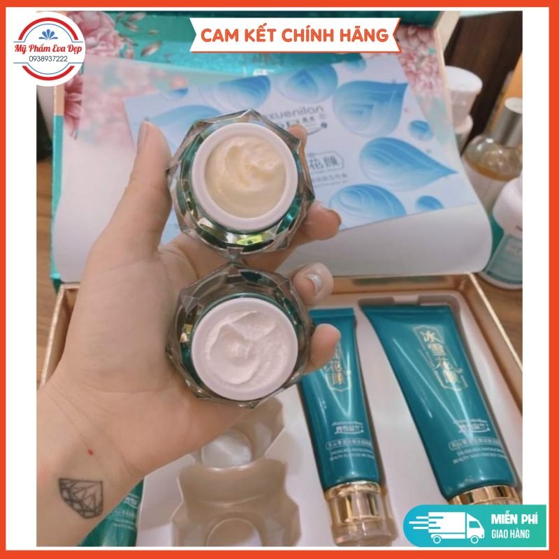 cặp đôi hoàng cung xanh vip kim cương trị nám mụn tàn nhang mụn ẩn làm đều màu da